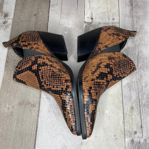 MArc Fisher Dalaran Snakeskin Embossed Booties - Picture 13 of 16